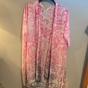 Pink and Purple Floral Kimono